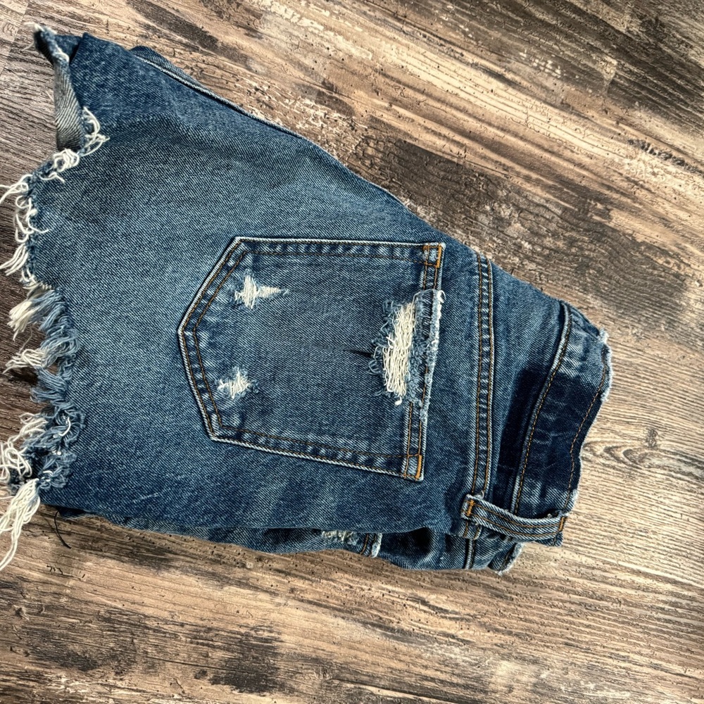 Abercrombie & Fitch Blue Jean Shorts